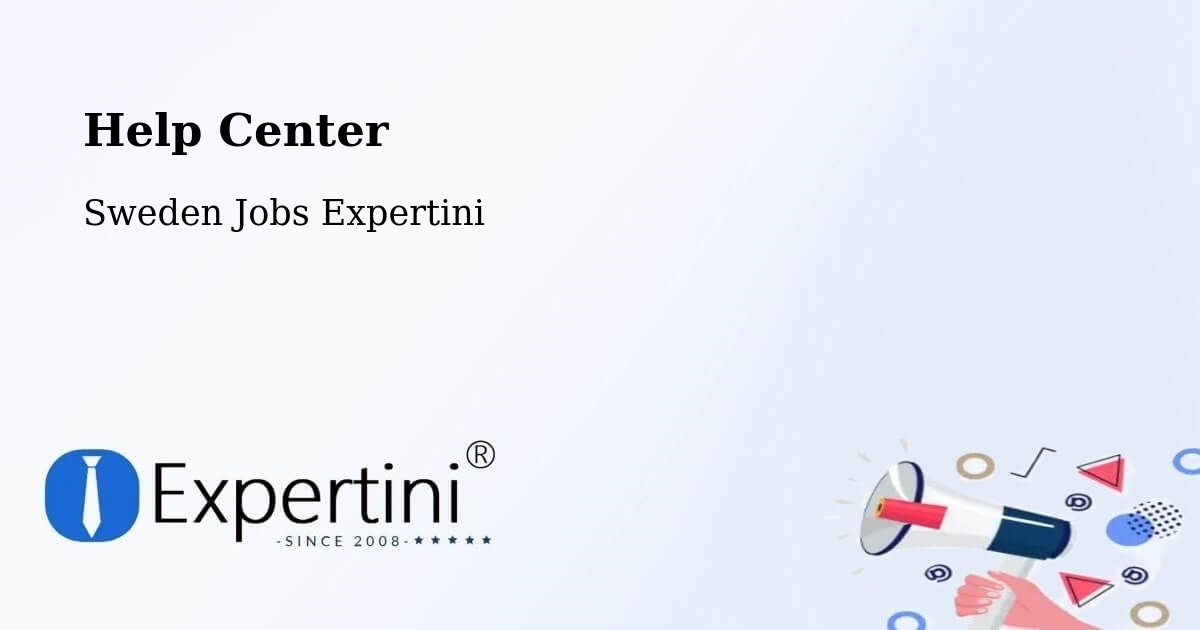 Help Center – Lerum - Sweden Jobs Expertini